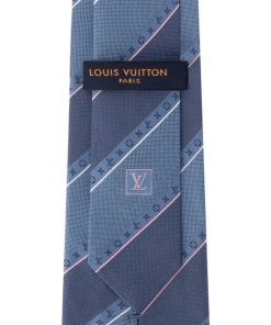 Uomo Louis Vuitton Cravatte E Fazzoletti Da Taschino | Cravatta Mng Stripes Blu