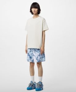 Uomo Louis Vuitton Costumi | Shorts Da Mare In Nylon Stampato