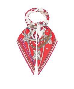 Donna Louis Vuitton Foulard In Seta E Bandeaux | Foulard Ultimate 3D 90 Poppy