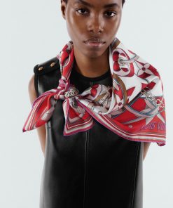 Donna Louis Vuitton Foulard In Seta E Bandeaux | Foulard Ultimate 3D 90 Poppy