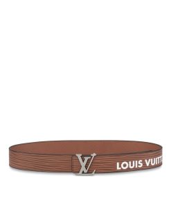 Uomo Louis Vuitton Cinture | Cintura Lv Initiales 40 Mm Reversibile Marrone