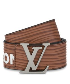 Uomo Louis Vuitton Cinture | Cintura Lv Initiales 40 Mm Reversibile Marrone