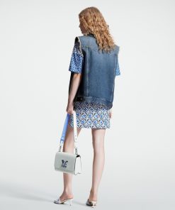 Donna Louis Vuitton Cappotti E Giacche | Giacca Smanicata In Jeans Stone-Washed