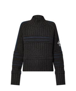 Donna Louis Vuitton Maglieria | Pullover Con Dettagli A Contrasto Charbon