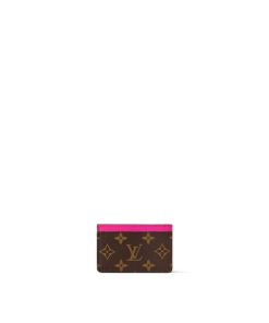 Donna Louis Vuitton Portacarte E Portachiavi | Porta Carte Di Credito Semplice Pm Fucsia