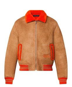 Uomo Louis Vuitton Capispalla E Cappotti | Giubbotto Varsity In Shearling