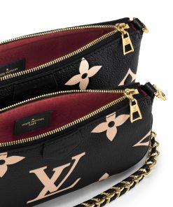 Donna Louis Vuitton Selezione Di Borse In Pelle | Multi Pochette Accessoires Nero/Beige