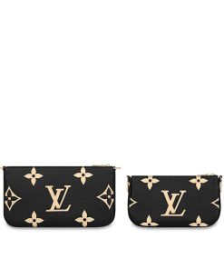 Donna Louis Vuitton Selezione Di Borse In Pelle | Multi Pochette Accessoires Nero/Beige