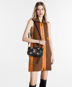 Donna Louis Vuitton Selezione Di Borse In Pelle | Multi Pochette Accessoires Nero/Beige