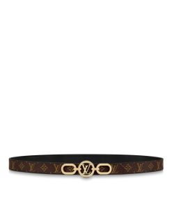 Donna Louis Vuitton Cinture | Cintura Lv Circle Prime 20 Mm Reversibile Noir