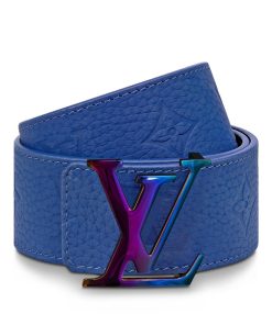 Uomo Louis Vuitton Cinture | Cintura Lv Initiales 40 Mm Reversibile Blu