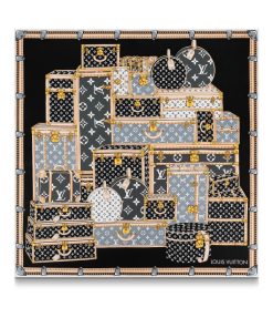 Donna Louis Vuitton Foulard In Seta E Bandeaux | Foulard Let'S Go 90