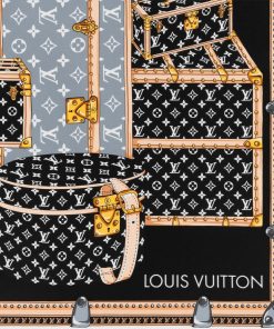 Donna Louis Vuitton Foulard In Seta E Bandeaux | Foulard Let'S Go 90