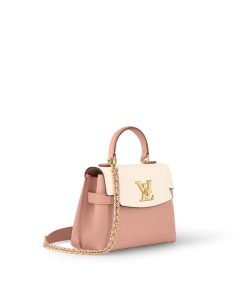 Donna Louis Vuitton Selezione Di Borse In Pelle | Borsa Lockme Ever Mini Rose Trianon/Quartz