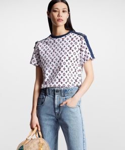 Donna Louis Vuitton Camicie E T-Shirt | T-Shirt Con Motivo Monogram Tricolore