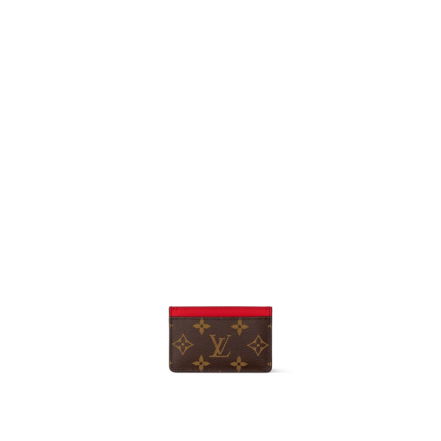 Donna Louis Vuitton Portacarte E Portachiavi | Porta Carte Di Credito Semplice Pm Rosso