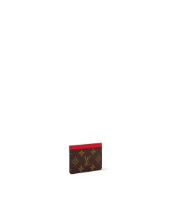 Donna Louis Vuitton Portacarte E Portachiavi | Porta Carte Di Credito Semplice Pm Rosso