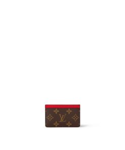 Donna Louis Vuitton Portacarte E Portachiavi | Porta Carte Di Credito Semplice Pm Rosso