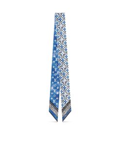 Donna Louis Vuitton Foulard In Seta E Bandeaux | Bandeau Monogram Flower Tile Bb Blu