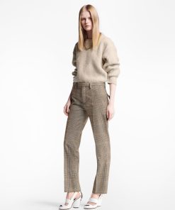 Donna Louis Vuitton Pantaloni | Pantaloni Sartoriali Con Fantasia Principe Di Galles