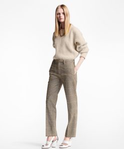 Donna Louis Vuitton Pantaloni | Pantaloni Sartoriali Con Fantasia Principe Di Galles