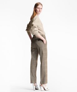 Donna Louis Vuitton Pantaloni | Pantaloni Sartoriali Con Fantasia Principe Di Galles