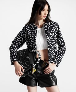 Donna Louis Vuitton Foulard In Seta E Bandeaux | Lv X Yk Bandeau Infinity Dots