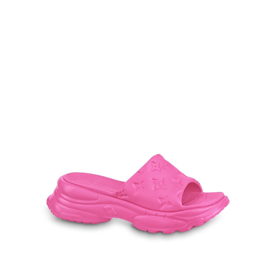 Donna Louis Vuitton Mule E Slider | Mule Bassa Pool 55 Fuchsia