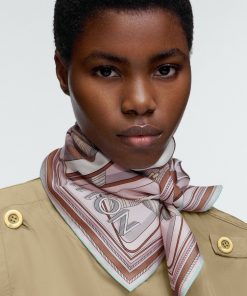 Donna Louis Vuitton Foulard In Seta E Bandeaux | Foulard Ultimate 3D 90 Rose Clair