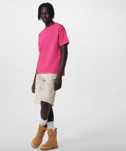 Uomo Louis Vuitton T-Shirt E Polo | T-Shirt In Cotone Inside Out Rose