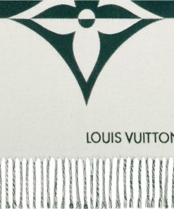 Uomo Louis Vuitton Sciarpe | Sciarpa Graphic Dual Verde Fonce