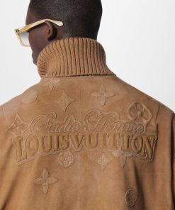 Uomo Louis Vuitton Capispalla E Cappotti | Giubbotto Varsity In Materiali Diversi E Pelle