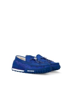 Uomo Louis Vuitton Mocassini | Mocassino Lv Racer Blu