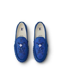 Uomo Louis Vuitton Mocassini | Mocassino Lv Racer Blu