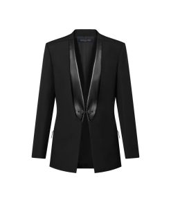 Donna Louis Vuitton Cappotti E Giacche | Blazer Con Revers In Pelle