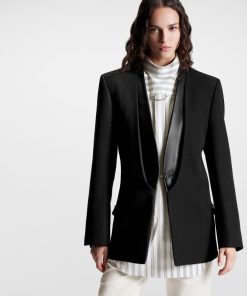 Donna Louis Vuitton Cappotti E Giacche | Blazer Con Revers In Pelle