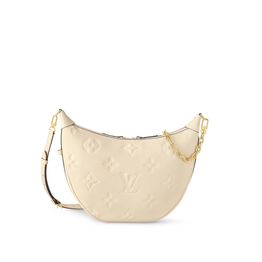 Donna Louis Vuitton Selezione Di Borse In Pelle | Borsa Loop Hobo Crema