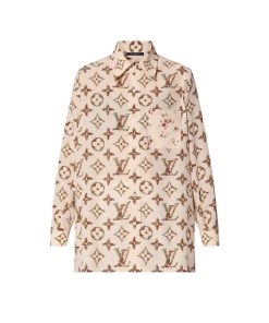 Donna Louis Vuitton Camicie E T-Shirt | Camicia Morbida Con Motivo Monogram A Fiori