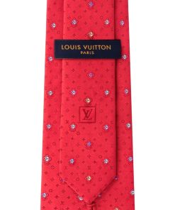 Uomo Louis Vuitton Cravatte E Fazzoletti Da Taschino | Cravatta Mng Vivienne Dots Rosso