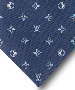 Uomo Louis Vuitton Cravatte E Fazzoletti Da Taschino | Cravatta Mng Eclipse Blu