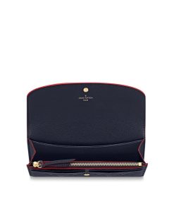 Donna Louis Vuitton Portafogli | Portafoglio Emilie Blu Marine E Rosso