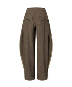 Donna Louis Vuitton Pantaloni | Pantaloni A Palloncino In Misto Lana E Cachemire