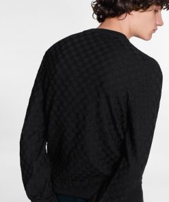 Uomo Louis Vuitton Maglieria E Felpe | Maglia Girocollo Con Motivo Damier Noir