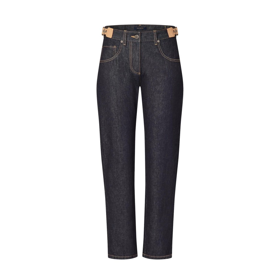 Donna Louis Vuitton Pantaloni | Jeans Con Dettagli Con Occhielli