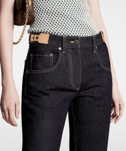 Donna Louis Vuitton Pantaloni | Jeans Con Dettagli Con Occhielli