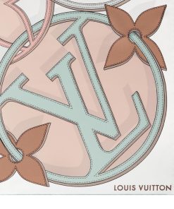 Donna Louis Vuitton Foulard In Seta E Bandeaux | Foulard Lv Duality 90 Beige