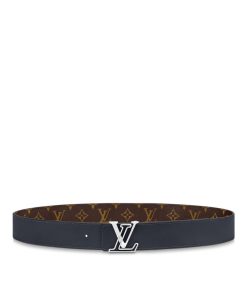 Uomo Louis Vuitton Cinture | Cintura Lv Line 40 Mm Reversibile