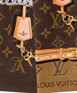 Donna Louis Vuitton Foulard In Seta E Bandeaux | Bandeau Monogram Confidential Marrone