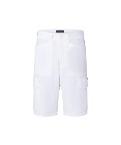 Uomo Louis Vuitton Pantaloni | Shorts Cargo Morbidi Lvse Blanc