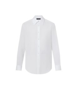 Uomo Louis Vuitton Camicie | Camicia In Cotone A Maniche Lunghe